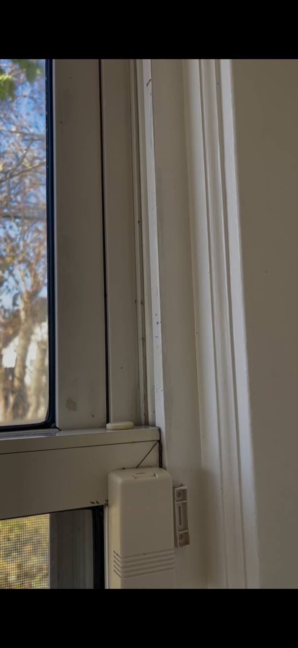 The same window frame after cleaning